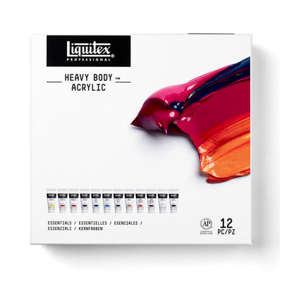 Liquitex Professional Heavy Body Acrylics Set of 12 x 22ml - Essentials