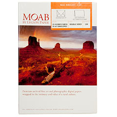 Moab Entradalopes Rag Envelopes Bright White pack of 25 - 5" x 7"