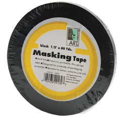 Art Alternatives Black Masking Tape 1/2" x 60yd