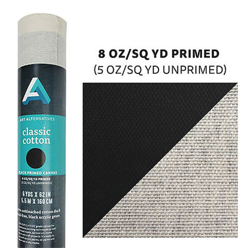 AA PriMedium Canvas Roll Black - Clearance 18FT