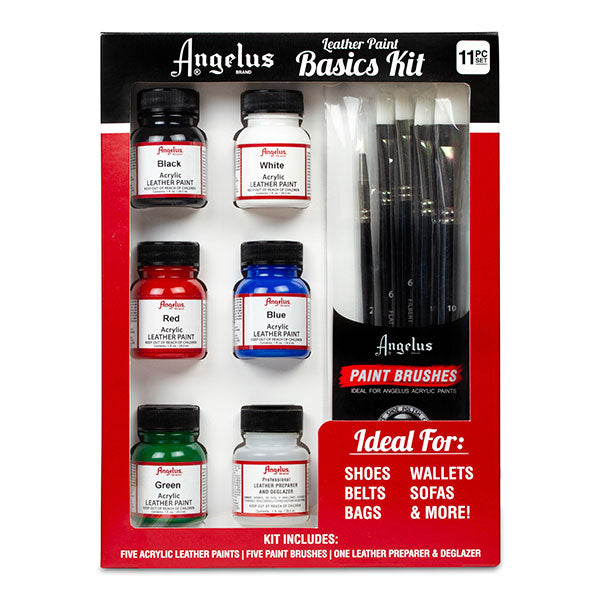 Angelus Acrylic Leather Paint 1oz Basics Kit