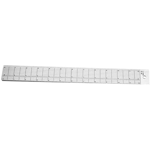 Westcott C-Thru Beveled Grid Ruler - 45cm (18")