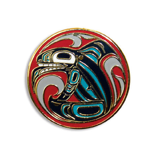 Native Northwest Killer Whale Pin by Trevor Angus