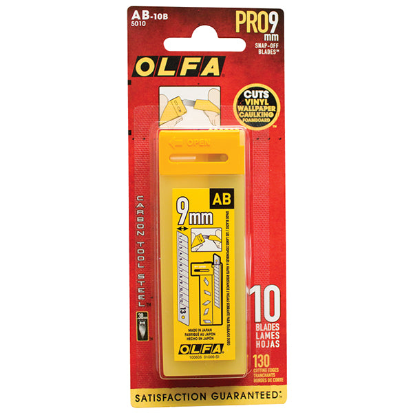 OLFA Snap-Off Replacement Blades 9mm Pack of 10