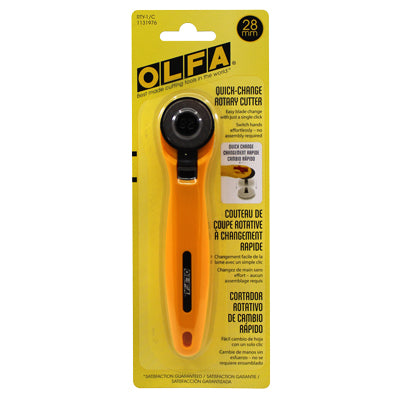 OLFA Quick-Blade Change Rotary Cutter - 28mm