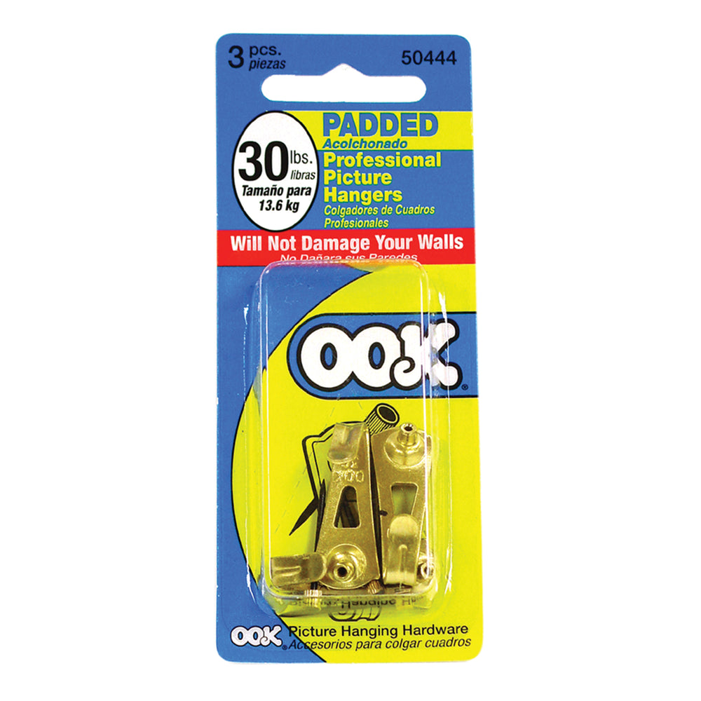 Ook Padded Classic Professional Picture Hangers 30lb Pack of 3