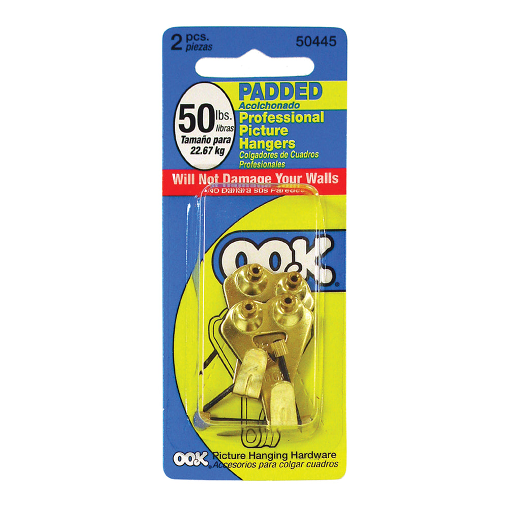 Ook Padded Classic Professional Picture Hangers 50lb Pack of 2