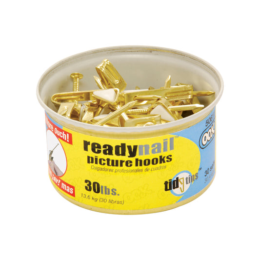 Ook ReadyNail Picture Hanger Tidy Tin 30lb Pack of 25