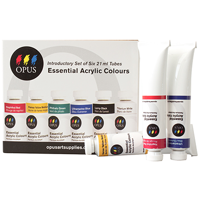 Opus Essential Acrylic Introductory Set of 6 x 21ml Tubes