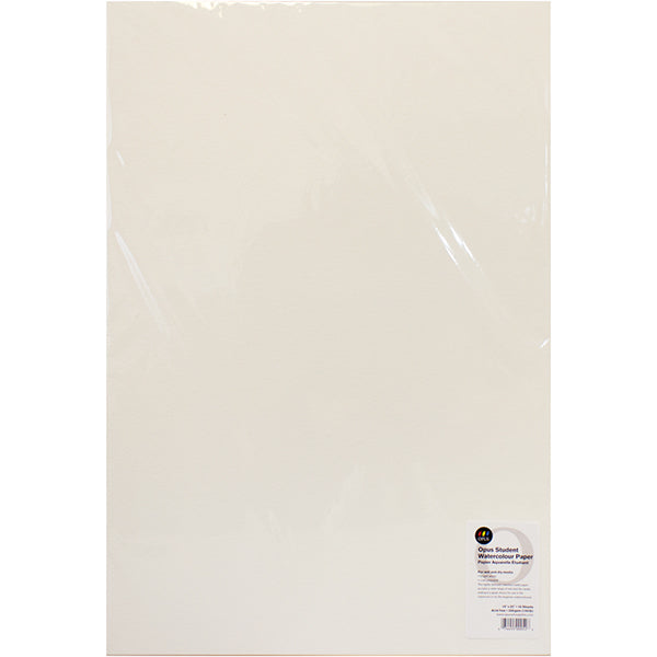 Opus Student Watercolour Cold Press 140lb/300gsm Paper Pack of 10 - 15" x 22"