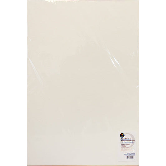 Opus Student Watercolour Cold Press 140lb/300gsm Paper Pack of 10 - 15" x 22"