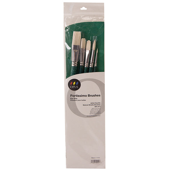 Opus Fortissimo Oil Brush Assorted Set of 5 - Clearance