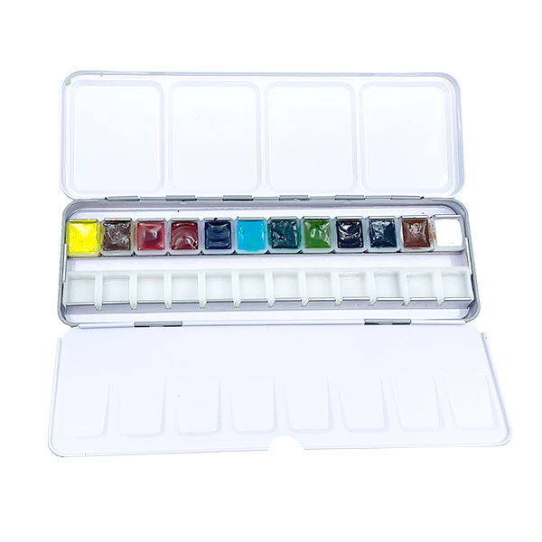 Opus Essential Watercolours Compact Tin Set of 12