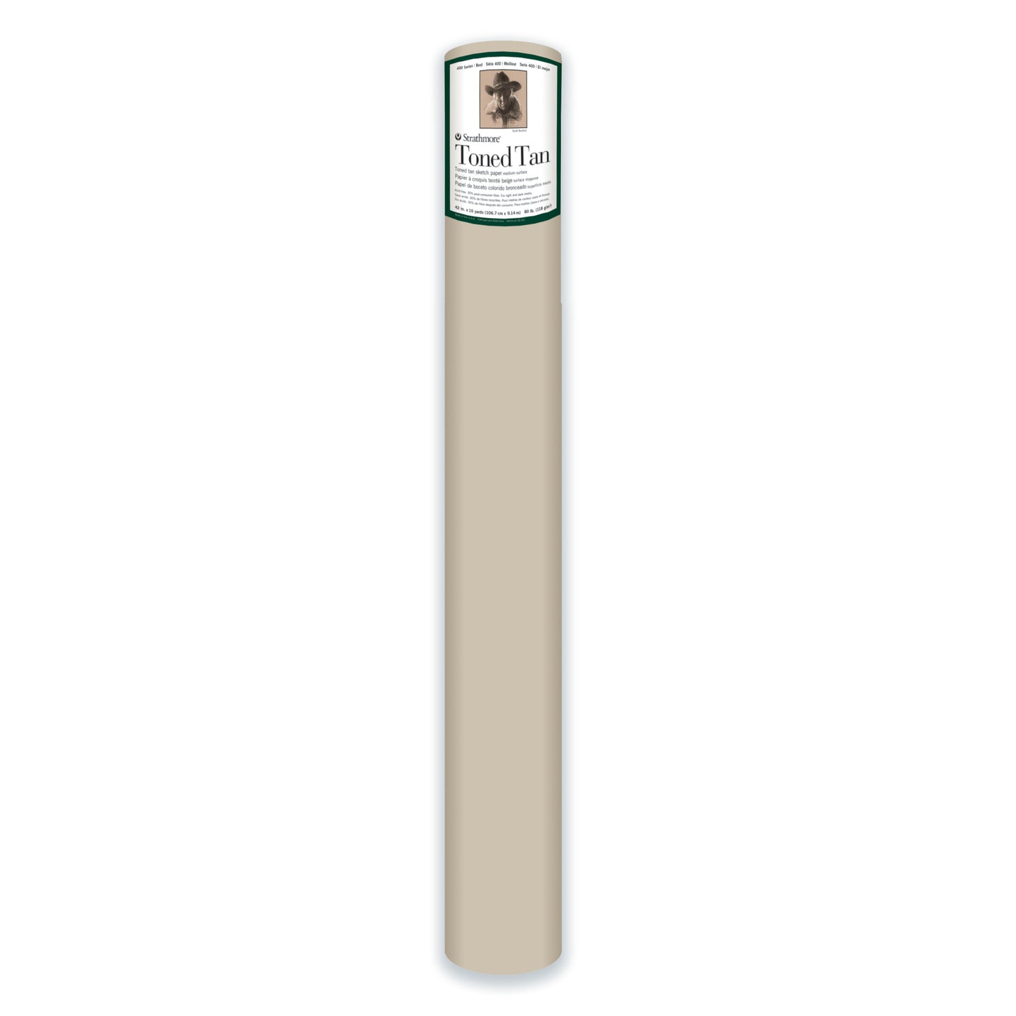Strathmore 400 Series Sketch Roll Toned Tan 42" x 10yd