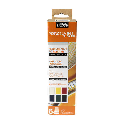 Pebeo Porcelaine 150 Brilliant Set of 6