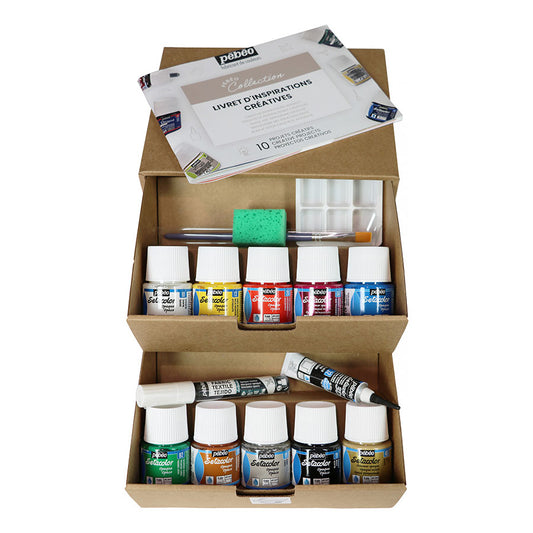 Pebeo Setacolor Opaque Collection Case Set