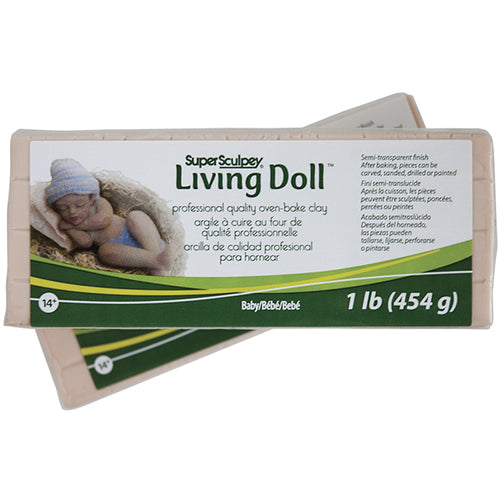 Super Sculpey Living Doll - Baby - 1lb