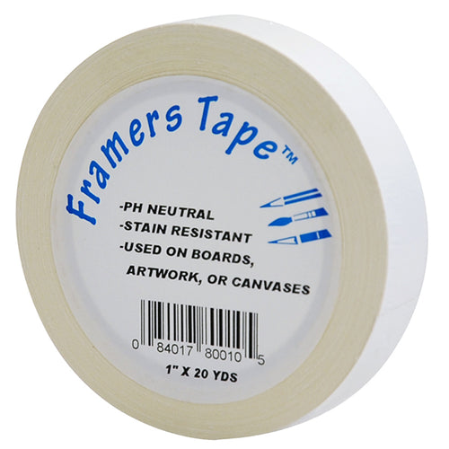 Pro Tapes White Framers Tape 1" x 20yd