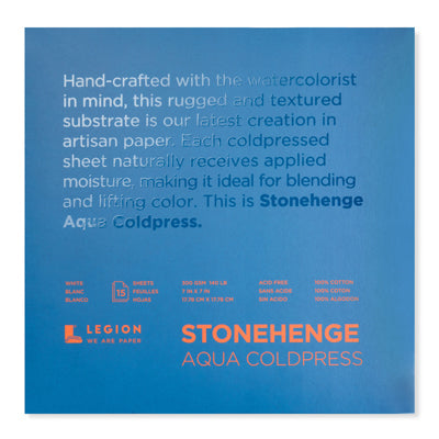 Stonehenge Aqua Watercolour Paper Blocks - Cold Press