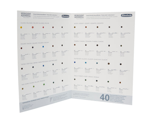Schmincke HORADAM AQUARELL Watercolour Dot Card - Supergranulating Colours Now or Never