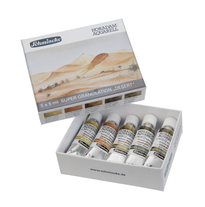 Schmincke HORADAM AQUARELL Aquarelle Supergranulation Désert Coffret de 5 x 5 ml Maintenant ou Jamais