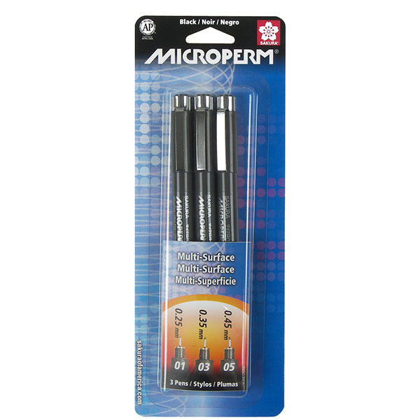 Sakura Microperm Pen Set of 3