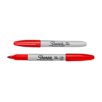 Sharpie Marker Pen Red - FINE - Clearance