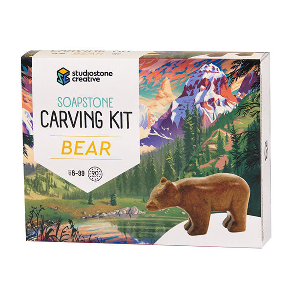 Studiostone Creative Soapstone Carving Kit - Bear