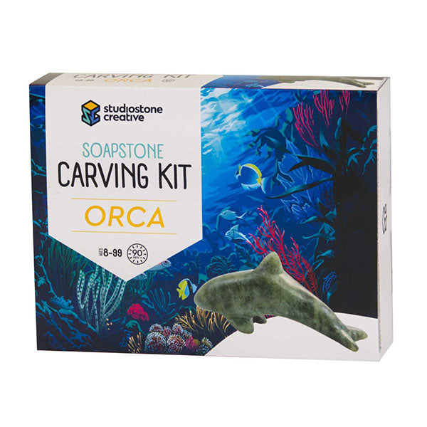 Studiostone Creative Orca Soapstone Carving Kit