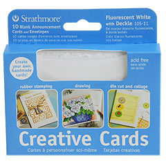 Strathmore Announcement Fluorescent Cards Pack of 10 3.5" x 4"