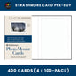 Strathmore Photo Mount Decorative Embossed Border Cards 5" x 6 7/8" - Case of 400 Cards (Pre-Buy)