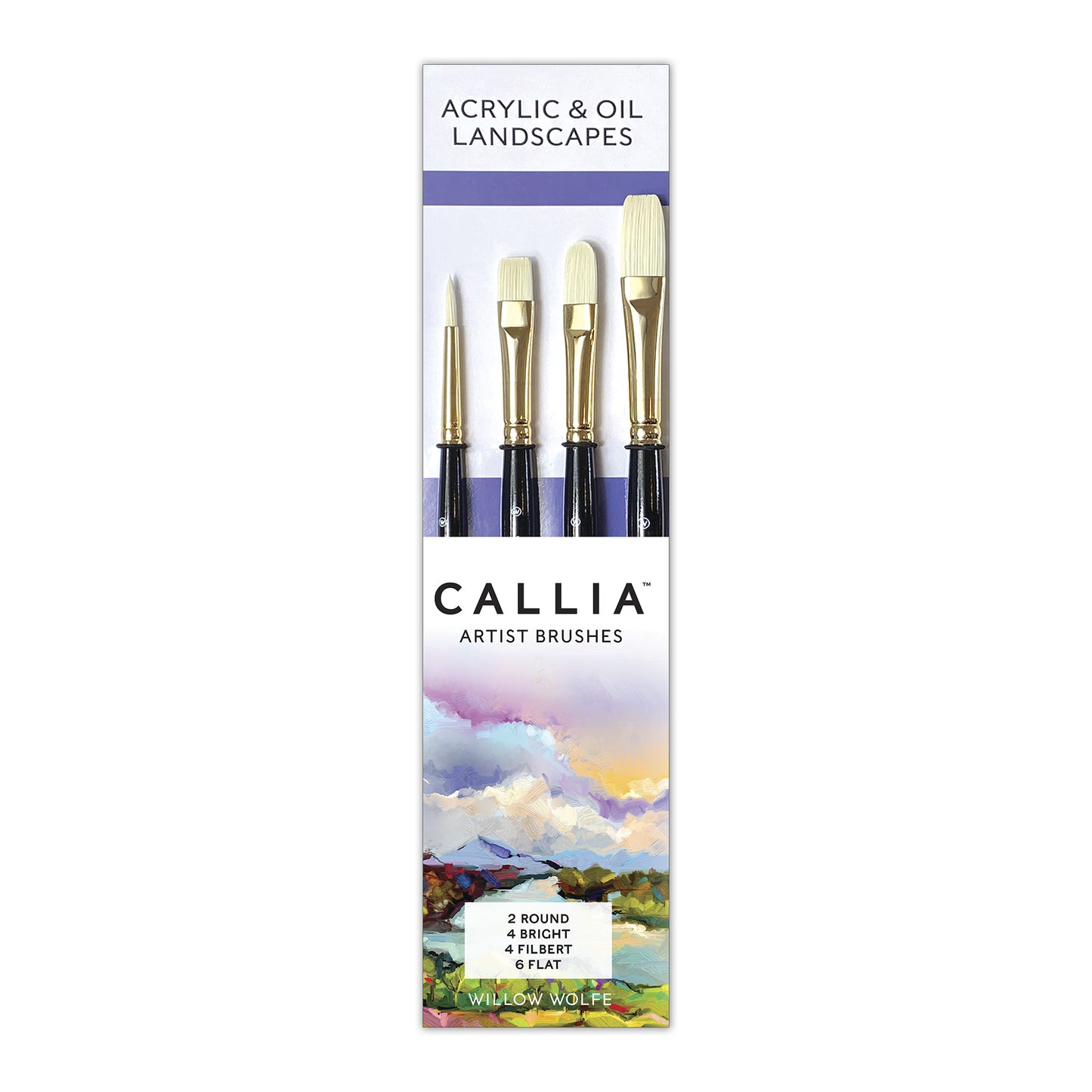 Willow Wolfe Callia Acrylic & Oil Landscapes Set