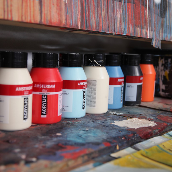 Amsterdam Acrylic Paint - White or Yellow