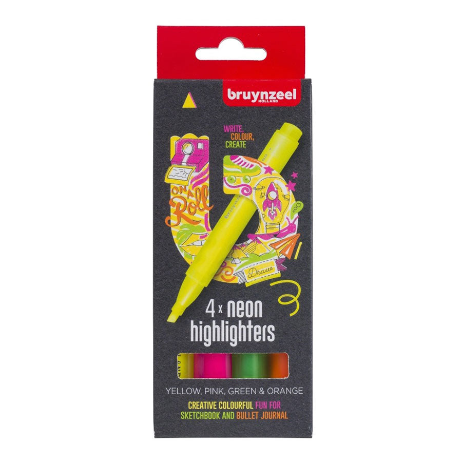 Bruynzeel Highlighters - Neon Set of 4 Now or Never