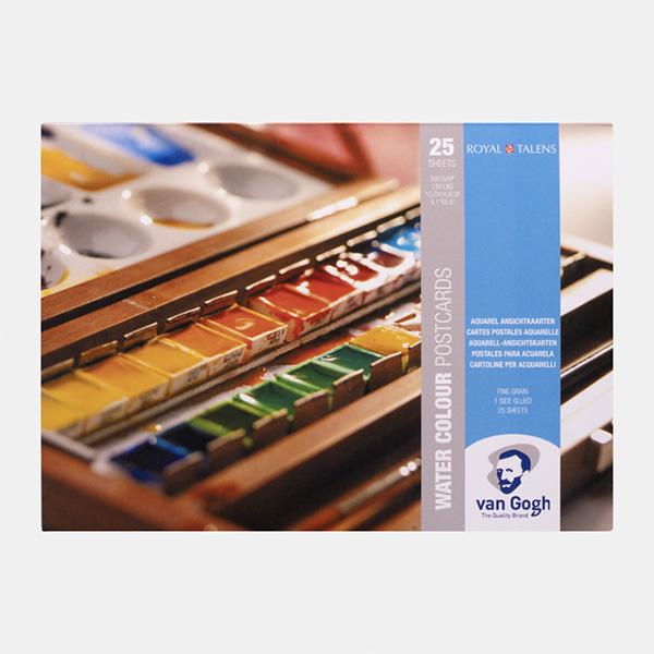 Van Gogh Water Colour Postcard Block 300gsm White - 10.5cm x 15cm