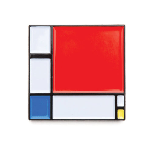 Composition II in Red, Blue, and Yellow Pin
