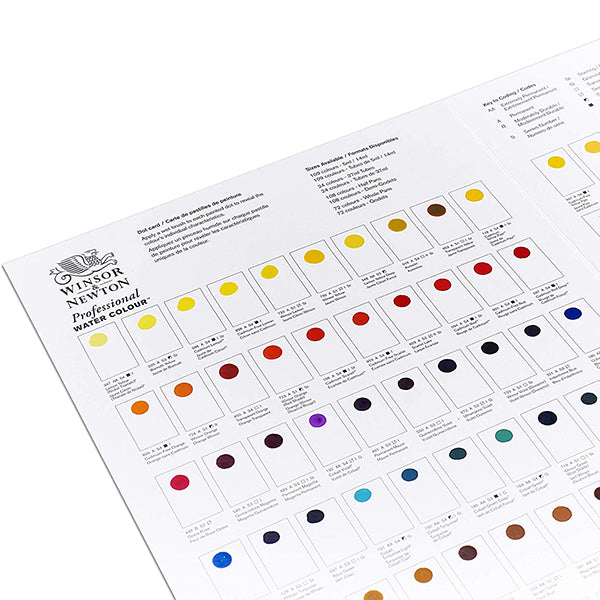 Winsor & Newton Professional Watercolours Dot Card Clearance