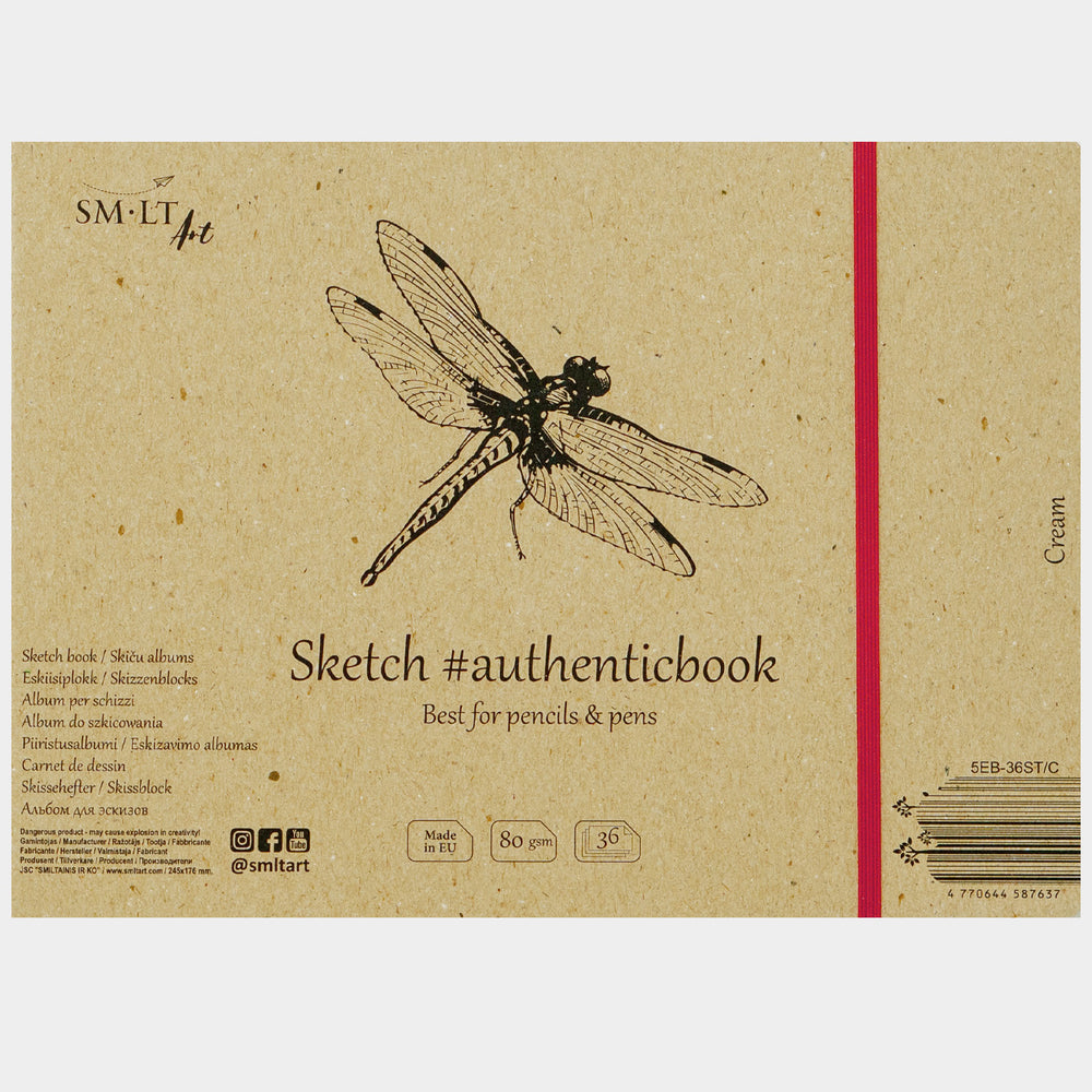 SM•LT #authenticbook Cream Sketch Album – 9" x 7"