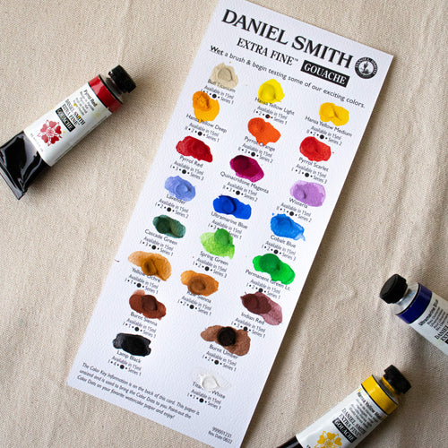 Daniel Smith Extra Fine Gouache Dot Card - Gift With Purchase