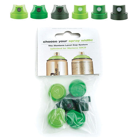 Montana Green Level Spray Cap Set of 6