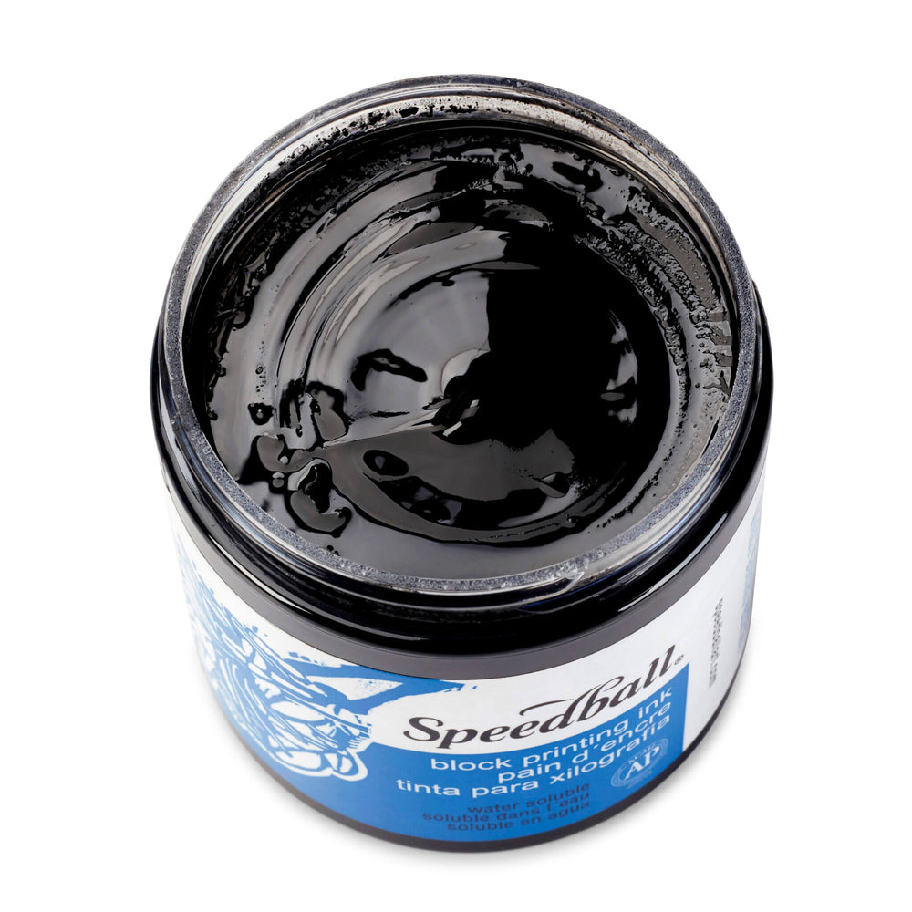 Speedball : Water-Soluble Block Ink : 75ml : Black - Speedball