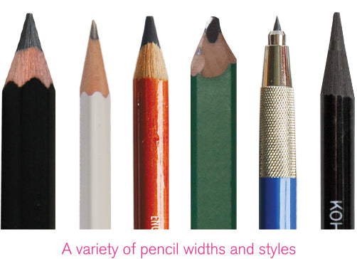 different kinds of pencils