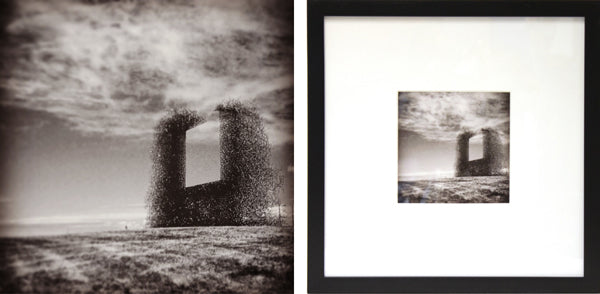 Left: original image; Right: Framed and printed image